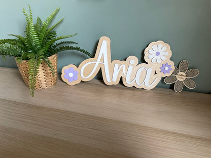 Prénom décoratif personnalisé en bois 3D