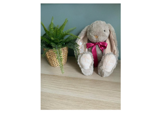 Peluche lapin personnalisée